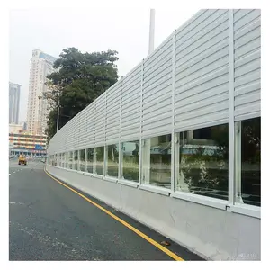 highway fence Construction Sound Barrier Manufacturer Acrylic Polycarbonate Visual Noise Barrier