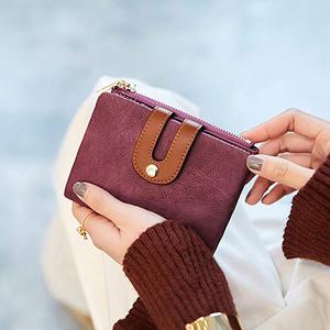 Borse di lusso per le donne del cuoio genuino del raccoglitore Rfid <span class=keywords><strong>Piccolo</strong></span> Bifold Signore Mini Della Moneta Della Chiusura Lampo Della Borsa id Tasca di carta del raccoglitore - Product Image 5