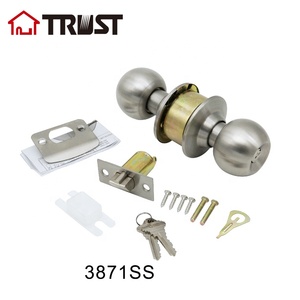 Handel Pintu Interior Silinder 3871-SS, Kunci Kenop Gagang Mawar Keamanan Baja Tahan Karat Silinder - Product Image 2