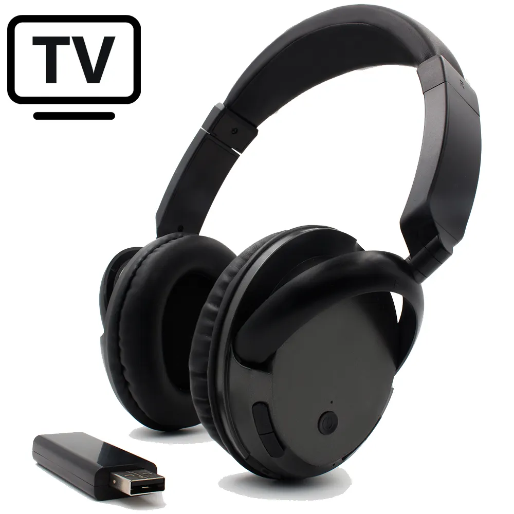 2019 Mới Không Dây Stereo Tai Nghe Cho TV ,OVER-Ear TV Tai Nghe Không Dây Với RF Transmitter