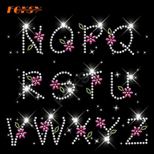 Jersey ตัวรีดติดพลอยเทียมตัวอักษร3นิ้วตัวอักษรตัวอักษรตัวอักษร3ตัวระยิบระยับ - Product Image 4