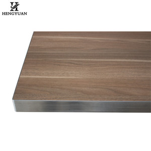 Nhà hàng với đơn giản bảng duy nhất chân sắt chân + HPL hàng đầu vuông bảng - Product Image 3