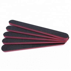Dos violet Point Blanc <span class=keywords><strong>Nail</strong></span> <span class=keywords><strong>Art</strong></span> <span class=keywords><strong>Tampon</strong></span> 100/180 Grit Éponge Lime à Ongles Droite - Product Image 5