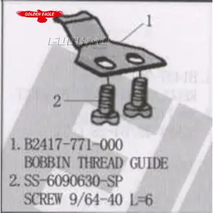 Guía B2417-771-000 hilo de bobina de JZ-80909