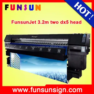Nueva Marca funsunjet FS-3202K inyección de tinta eco solvente 3.2 M impresora de gran formato con dx5 cabezales