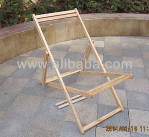 Cadre de chaise longue en bois massif, pour fauteuil, au prix direct d'usine - Product Image 1