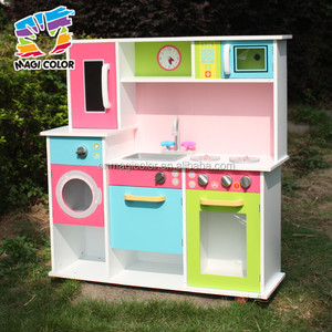 Ensemble de cuisine en bois coloré bon marché en gros pour bébé, jeu de rôle W10C230 - Product Image 4