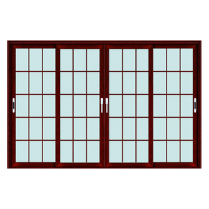 Puertas correderas de aluminio de diseño japonés moderno, puertas correderas de vidrio para parrilla - Product Image 2