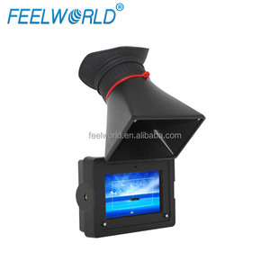 Feelworld EVF de <span class=keywords><strong>3</strong></span>.5 polegada LCD monitor de campo com HDMI <span class=keywords><strong>Loop</strong></span> através de pico filtro para DSLR Rig - Product Image 1