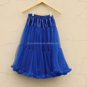 गर्म बिक्री सुंदर रॉयल ब्लू Tulle स्कर्ट महिलाओं लांग मैक्सी स्कर्ट थोक - Product Image 1