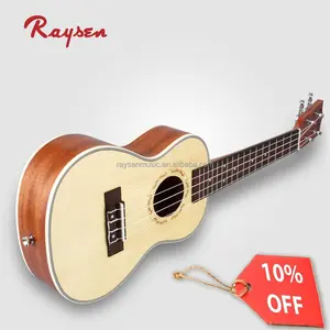 Raysen Mahalo Ukulele ספרוס למעלה שמאלי Ukulele מותאם אישית סיני גיטרה