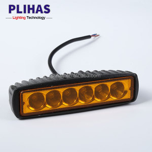 3200K 18W auto led de <span class=keywords><strong>los</strong></span> <span class=keywords><strong>faros</strong></span> de coche DC 12 V-80 V ámbar Lámpara de trabajo led proyector para camiones fuera de carretera - Product Image 1
