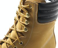 Sepatu Boot Latihan Warna Khaki Berkualitas Tinggi dari Kulit Sapi