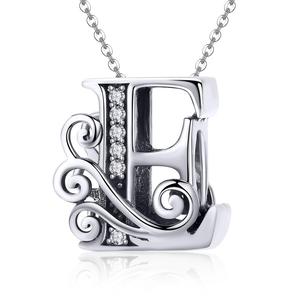 Chất Lượng Cao 925 Sterling Silver 26 Bảng Chữ Cái Quyến Rũ Mới Thiết Kế Thư E (2.2G) Loose Hạt Cho Vòng Đeo Tay Và Dây Chuyền - Product Image 6