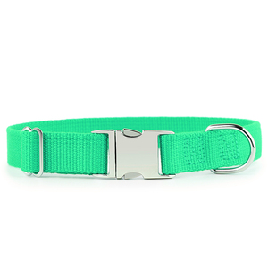<span class=keywords><strong>Collar</strong></span> de perro de Metal de aleación de Zinc antioxidante duradero, cintas de bambú orgánicas, luces, aplicación de entrenamiento, patrón sólido hecho de fibra de goma - Product Image 5