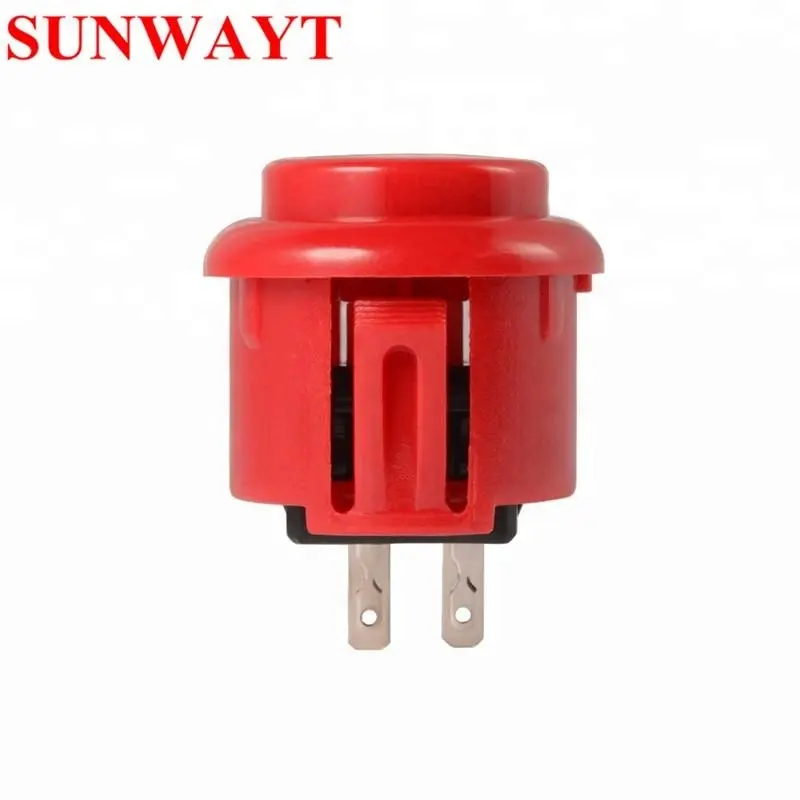 High Quality 24mm Arcade game Push Button with built in microswith for arcade Coin operated game machine Accessory