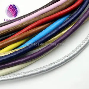 Wholesale Sewing PU Leather Cord 6mm Jewelry Cords For necklaces