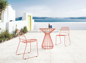 compettive durable de interior al aire libre muebles de jardín de metal alambre de mesa y una silla conjunto <span class=keywords><strong>bistro</strong></span> - Product Image 4