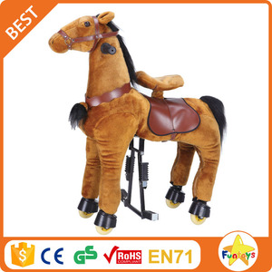 Funtoys Caballito <span class=keywords><strong>de</strong></span> madera <span class=keywords><strong>De</strong></span> juguete <span class=keywords><strong>De</strong></span> Madera con Ruedas Caballo <span class=keywords><strong>De</strong></span> Juguete para niños - Product Image 1
