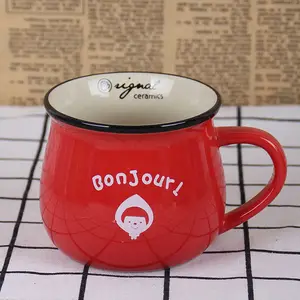 Zogifts bán buôn Cá nhân hoá tùy chỉnh lớn bụng Thùng gốm cốc cà phê