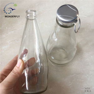 Distributeur en <span class=keywords><strong>verre</strong></span> de 290ml, pour jus de graines de panier, boisson avec capuchon en forme de couronne, haute qualité, ml - Product Image 3