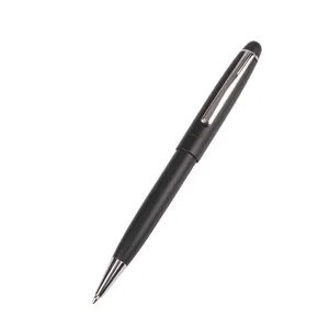 2024 Custom logo promotional business gift matte black grey twist metal ball point matt lacquer finish pen