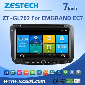 استريو للسيارة بصخب مزدوج ل Geely emgrand EC7 سيارة ستيريو مع كاميرا خلفية AM/FM ATV BT الجيل الثالث 3G الإنترنت دي في دي vcd