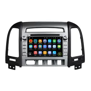 เครื่องเล่นมัลติมีเดีย GPS สำหรับรถยนต์ระบบแอนดรอยด์ 14 ขนาด 7 นิ้ว สำหรับรถยนต์ฮุนได ซานตาเฟ่ ปี 2006-2011 เครื่องเสียงติดรถยนต์ วิทยุ สเตอริโอ ระบบนำทาง - Product Image 1
