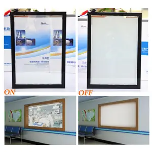 China PDLC películas inteligente ventana de vidrio fabricante producir conmutable electrónico inteligente de vidrio