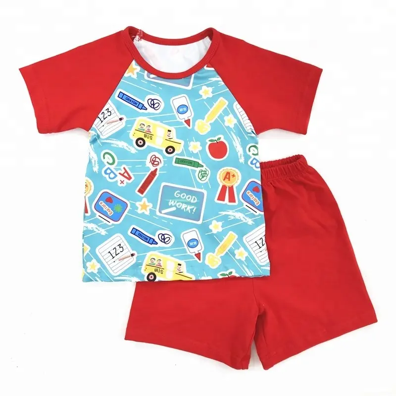 Children Boutique Outfits Wholesale Baby Boy Clothing Back To School Clothes Sets