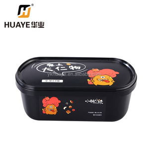 1L,In mold labeling plastic ice cream cup,take away box