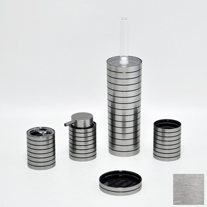 5 pièces mode argent accessoires de salle de bain en gros - Product Image 1
