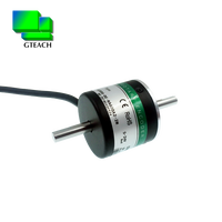 KASEI GTS-A2 200ppr Mini Encodeur à Roue Incremental à Double Arbre Solide 6mm Phases AB NPN/PNP/Line Driver 5VDC pour Applications Automatiques