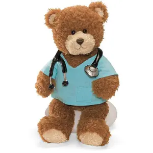 wholesale Lovely plush hospital gift for patient soft plush doctor teddy bear