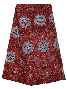 Merletto di pizzo di cotone tessuto di pizzo SL0443 strass swiss Voile pizzo - Product Image 5