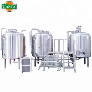Tiantai equipamento de cerveja semiautomático, equipamento de fermentação de cerveja 1000l 10hl 8bbl ss