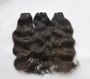 10-38 inches Length indian human hair weaving natural wavy accept paypal