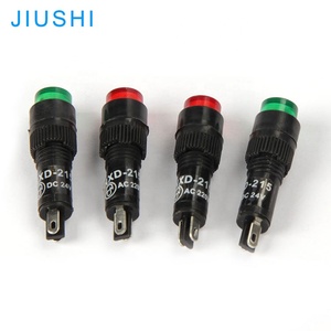 Lámpara piloto LED de NXD-215, 12v, 24v, 220v, 8mm, luz indicadora, rojo, verde, amarillo - Product Image 2