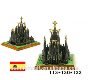 España de la catedral de la <span class=keywords><strong>sagrada</strong></span> <span class=keywords><strong>familia</strong></span> antiguos en miniatura modelo de construcción - Product Image 1