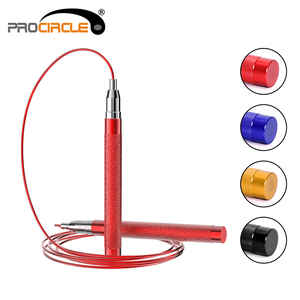 Corda per saltare la maniglia in alluminio con blocco automatico regolabile ad alta velocità - Product Image 1