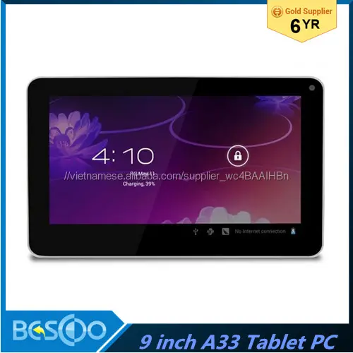 9 inch giá rẻ tablet pc Allwinner A33 Quad Core android 4.4 tablet pc Quad Core 512 MB + 8 GB từ nhà máy khuyến mãi