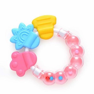 Hochet de dentition en silicone pour nouveau-né, qualité alimentaire, hochet pour bébé, anneau de dentition - Product Image 5