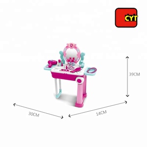 2 dans 1 valise fille beauté jouer ensemble <span class=keywords><strong>coiffeuse</strong></span> <span class=keywords><strong>jouet</strong></span> avec son et lumière - Product Image 6