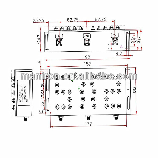 Gsm900-35m rf. duplexer