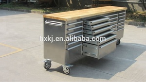 HYXION 96Inch Thép Không Gỉ Công Cụ Ngực/Con Lăn Tủ Với 24 Ngăn Kéo/Thép Không Gỉ - Product Image 3