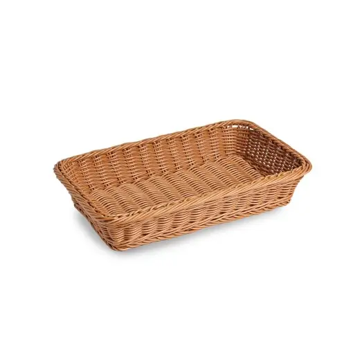 china suppliers Rectangular Handmade Craft supermarket storage cheap woven willow baskets storage