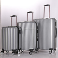 Ensemble de valises rigides ABS à 4 roues pivotantes Swiss Case, 3 pièces