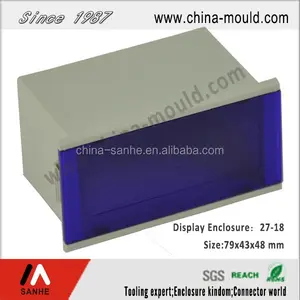 ABS plastic display enclosure with transparent panel