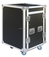Flight case professionnel antichoc pour console de mixage audio 12U 16U avec câbles et assemblages de câbles pour utilisation sur route