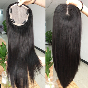 Topper per Capelli Umani di Alta Qualità Pronto per la Spedizione con Consegna Notturna, Base in Seta Vergine Originale per Donne - Product Image 1